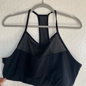 Gap Fit Low Impact sports bra Black Mesh
